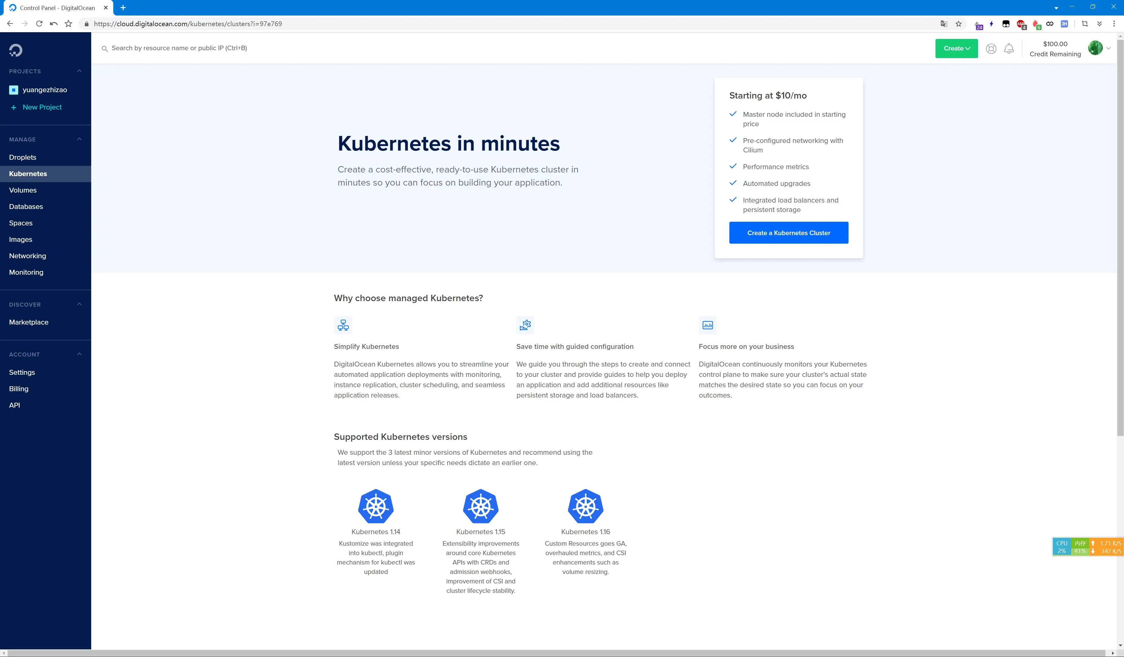 Kubernetes in minutes